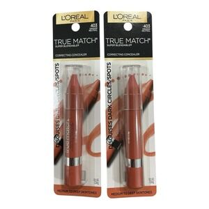 L'Oréal True Match Crayon Concealer 403 Orange Neutral 2 Pack